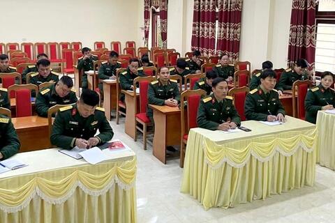 Ban CHQS Huyện triển khai thực hiện chỉ thị của Quân ủy TW
