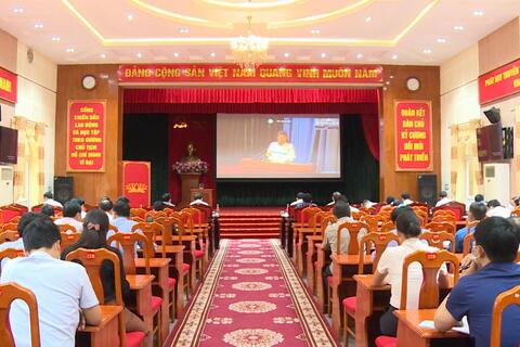 Hội nghị trực tuyến triển khai đợt sinh hoạt chính trị, tư tưởng   về nội dung tác phẩm của Tổng Bí thư Nguyễn Phú Trọng