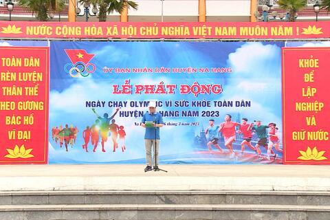 Phát động Ngày chạy Olympic vì sức khỏe toàn dân huyện Na Hang năm 2023