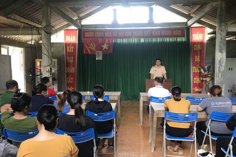 Công an huyện Na Hang Tuyên truyền, phổ biến pháp luật cho nhân dân